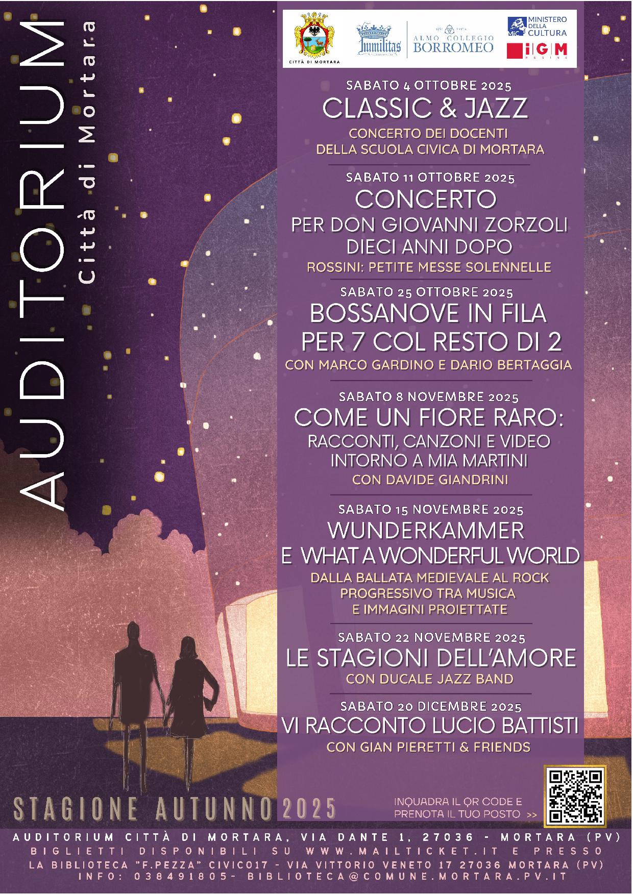 Mortara On Stage stagione 2025 autunno